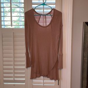 Free People Mauve/Pink Longsleeve Top